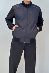 Remsa - Remsa Sports Lycra Combed Cotton Men's Tracksuit 6711 Navy Blue