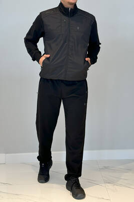 Remsa - Remsa Sports Lycra Combed Cotton Men's Tracksuit Set 6711 Black (1) Remsa - Remsa Sports Lycra Combed Cotton Men's Tracksuit Set 6711 Black (1)