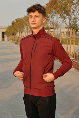 Remsa - Remsa Sports Lycra Jersey Men's Tracksuit 6711 Burgundy (1) Remsa - Remsa Sports Lycra Jersey Men's Tracksuit 6711 Burgundy (1)