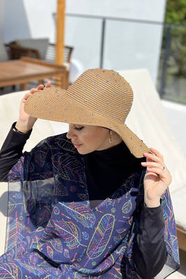 Remsa - Remsa Stone Straw Hat RŞ-96 Camel Remsa - Remsa Stone Straw Hat RŞ-96 Camel