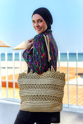 Remsa - Remsa Straw Beach Bag 005 Beige01 (1)