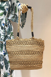 Remsa Mayo - Remsa Straw Beach Bag 005 Camel01