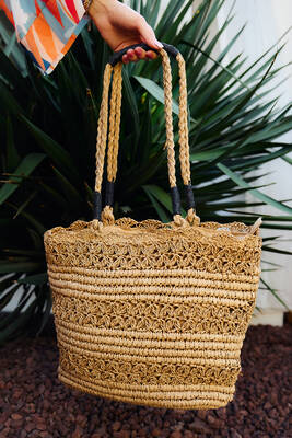 Remsa - Remsa Straw Beach Bag 005 Camel01 (1)