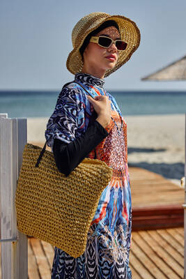 Remsa - Remsa Straw Beach Bag 011 Camel