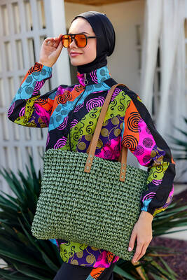 Remsa - Remsa Straw Beach Bag 015 Khaki