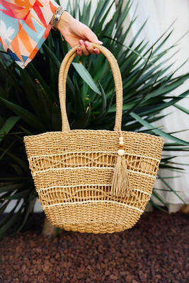 Remsa - Remsa Straw Beach Bag 020 Camel01 (1)