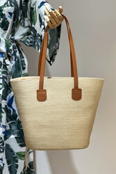 Remsa Mayo - Remsa Straw Beach Bag 025 Beige
