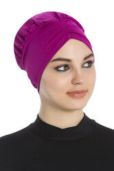 Remsa Mayo - Remsa Swim Cap With Shirred Detail R-1001 Pink01