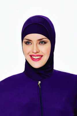 Remsa - Remsa Swim Scarf RBE-01 Dark Purple Remsa - Remsa Swim Scarf RBE-01 Dark Purple