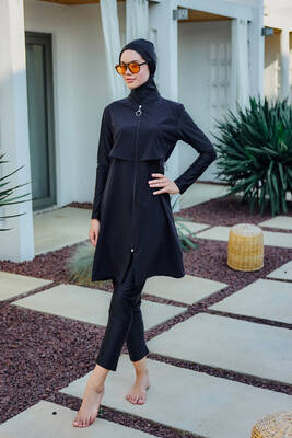 Remsa - Remsa Swimsuit Covered Front Parachute Fully Covered Hijab Swimsuit Nurten (1) Remsa - Remsa Swimsuit Covered Front Parachute Fully Covered Hijab Swimsuit Nurten (1)