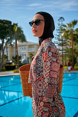 Remsa - Remsa Swimsuit Covered Parachute Fully Covered Hijab Swimsuit R069A Nursel (1) Remsa - Remsa Swimsuit Covered Parachute Fully Covered Hijab Swimsuit R069A Nursel (1)