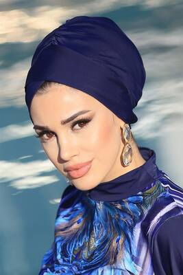 Remsa - Lycra Fully Covered Hijab Swimsuit Eleny 4444 Black Remsa Swimwear Remsa - Lycra Fully Covered Hijab Swimsuit Eleny 4444 Black Remsa Swimwear