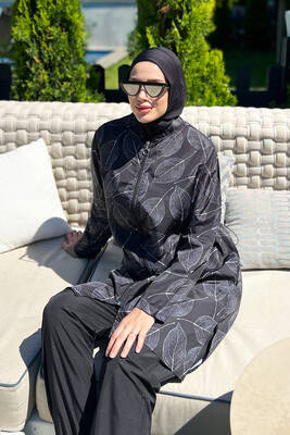 Remsa - Remsa Swimsuit Front Covered Parachute Fully Covered Hijab Swimsuit Nur (1) Remsa - Remsa Swimsuit Front Covered Parachute Fully Covered Hijab Swimsuit Nur (1)