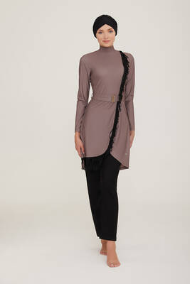 Remsa - Remsa Swimsuit Lycra Full Covered Hijab Swimsuit Charlıe 4443 Mink (1) Remsa - Remsa Swimsuit Lycra Full Covered Hijab Swimsuit Charlıe 4443 Mink (1)