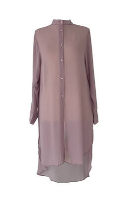 Remsa - Remsa Swimsuit Overlay Mesh Shirt Pareo 447-022 Lilac