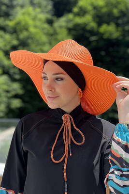 Remsa - Remsa Swimsuit Straw Hat Orange RŞ-64