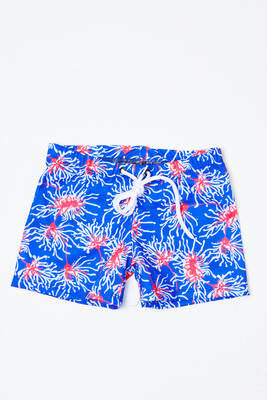 Remsa - Remsa Swimswear Seaweed Patterned Boy's Pool Swim Shorts 788-223 Blue Remsa - Remsa Swimswear Seaweed Patterned Boy's Pool Swim Shorts 788-223 Blue