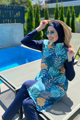 Remsa - Remsa Swimsuit Design Fully Covered Hijab Swimsuit R024 Çeşme (1) Remsa - Remsa Swimsuit Design Fully Covered Hijab Swimsuit R024 Çeşme (1)