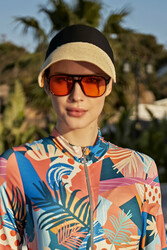 Remsa - Remsa Swimwear Folding Visor Straw Hat Sunscreen Visor Beige RŞ-45