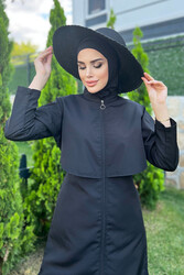 Remsa Mayo - Remsa Swimwear Front Cover Parachute Fully Covered Hijab Swimsuit Nuray
