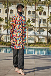 Remsa Mayo - Remsa Swimwear Parachute Full Coverage Burkini R4606 Pervin