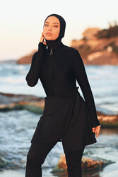 Remsa Mayo - Remsa Swimwear Pool Sea Connectable Lycra Skirt Pareo Black RP005