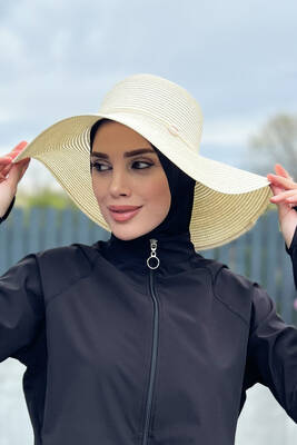 Remsa - Remsa Swimwear Seashell Straw Hat Beige RŞ-26 (1) Remsa - Remsa Swimwear Seashell Straw Hat Beige RŞ-26 (1)