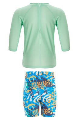 Neopy - Remsa Swimwear Shorts T-Shirt Boy's Sea Pool Swimsuit Bloat 1 5460 Green (1)