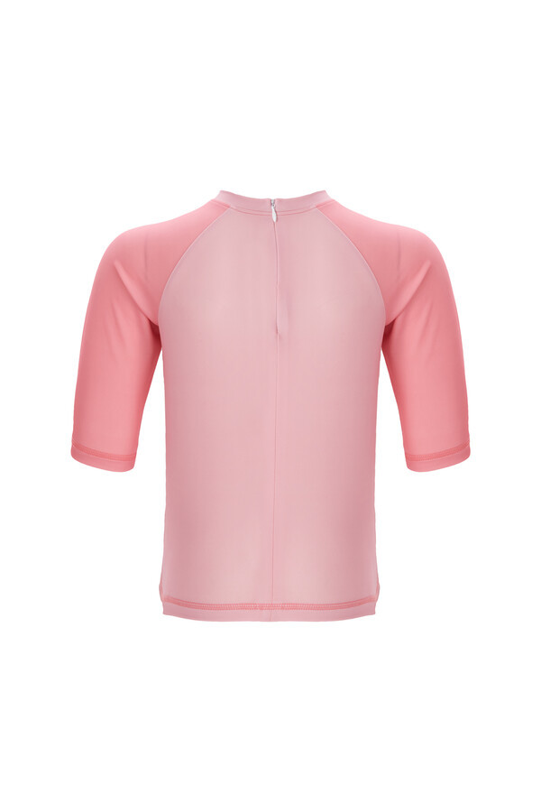 Remsa Swimwear Shorts T-Shirt Girl's Sea Pool Swimsuit Arıo 1 5442 Pink - Thumbnail