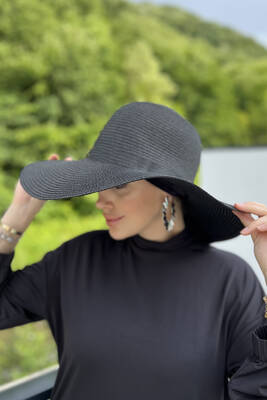 Remsa - Remsa Swimwear Straw Hat Black RŞ-64 (1) Remsa - Remsa Swimwear Straw Hat Black RŞ-64 (1)