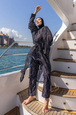 Remsa Mayo - Remsa Tesettür Mayo Üzerine Tek Kaftan Kimono Pareo RP006 Yasmin Remsa Mayo - Remsa Tesettür Mayo Üzerine Tek Kaftan Kimono Pareo RP006 Yasmin