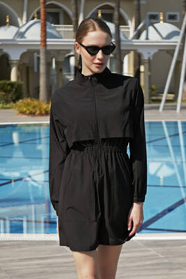 Remsa Mayo - Remsa Tulum Spor Paraşüt Yarı Kapalı Tesettür Yüzücü Mayo R100 Siyah (1) Remsa Mayo - Remsa Tulum Spor Paraşüt Yarı Kapalı Tesettür Yüzücü Mayo R100 Siyah (1)