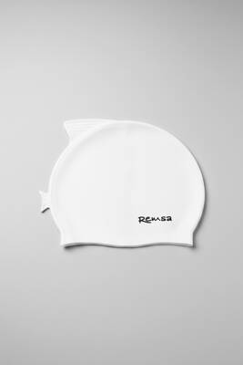 Remsa Mayo - Remsa Yüzgeç Detay Çocuk Silikon Havuz Deniz Yüzücü Bone RSB-Ç-01 Beyaz (1)