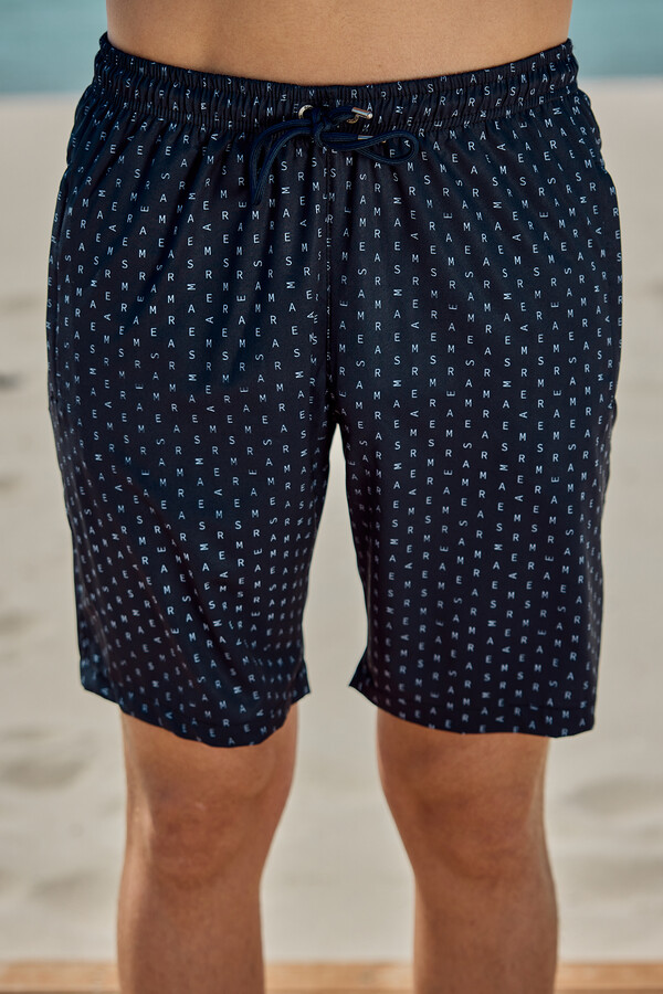 RKS-010 Navy Swim Shorts - Thumbnail