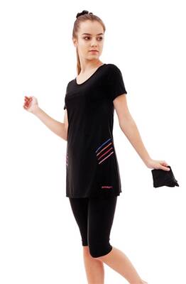 Emayo - Semi-Covered Hijab Swimsuit Emayo Ayla Black Emayo - Semi-Covered Hijab Swimsuit Emayo Ayla Black