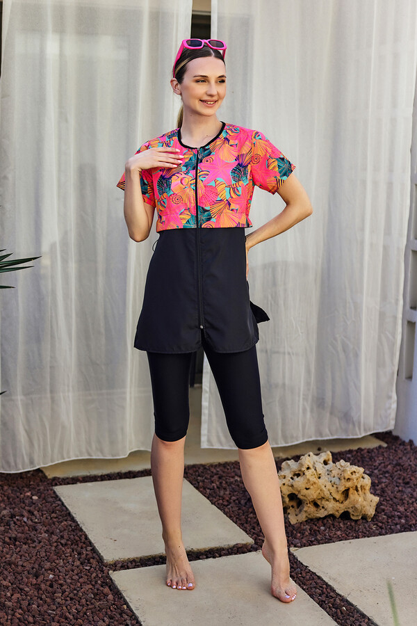 Remsa - Short Sleeve Semi-Covered Swimwear Set (1)