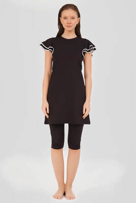 Alfasa - Short Sleeve Tunic Swimsuit with Leggings (1)