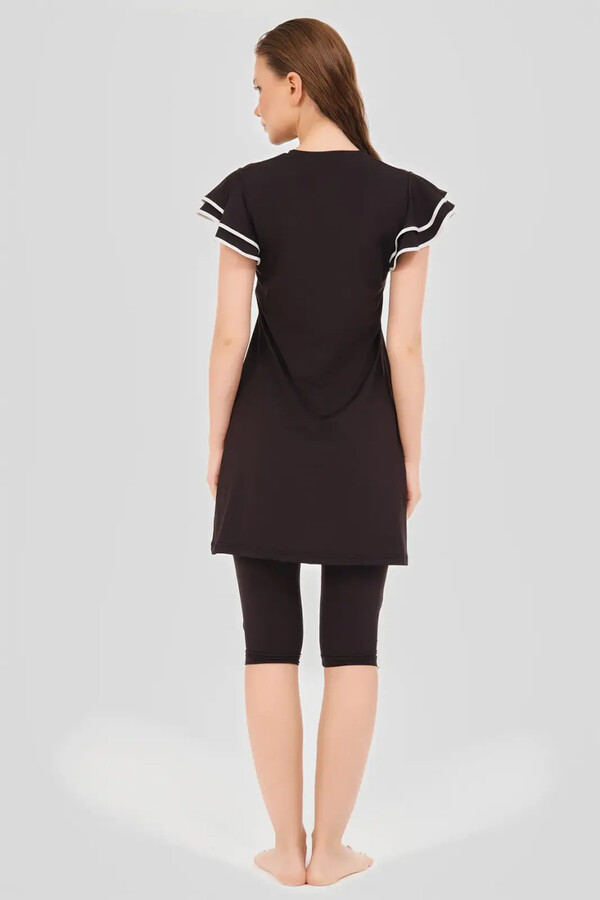 Short Sleeve Tunic Swimsuit with Leggings - Thumbnail