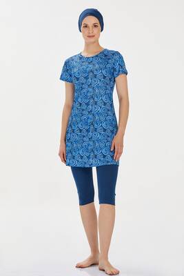 Rozamay - Short-Sleeved Leggings Half-Covered Swimsuit Arabella 9306 Light Navy (1) Rozamay - Short-Sleeved Leggings Half-Covered Swimsuit Arabella 9306 Light Navy (1)