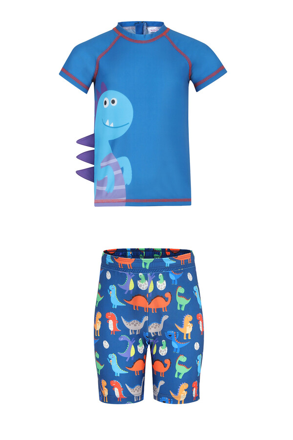 Remsa Swimsuit Front Covered Parachute Fully Covered Hijab Swimsuit Mussel 2107 Nuran Swimsuit - Thumbnail