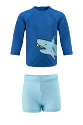 Remsa Mayo - Shorts T-Shirt Set Short-Sleeve Shark Kids Baby Swimsuit 5384 Blue