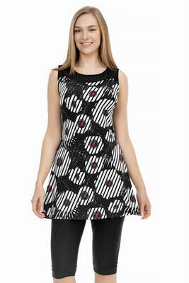 Armes - Sıfır Kol Taytlı Yarı Kapalı Mayo 159-516 Siyah (1) Armes - Sıfır Kol Taytlı Yarı Kapalı Mayo 159-516 Siyah (1)