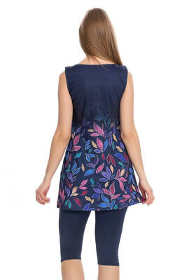 Armes - Sıfır Kol Taytlı Yarı Kapalı Mayo 169-522 Lacivert (1) Armes - Sıfır Kol Taytlı Yarı Kapalı Mayo 169-522 Lacivert (1)