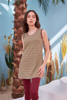 Remsa Mayo - Sıfır Kol Yarı Kapalı Mayo 720-122