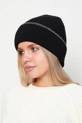 Remsa - Sim Detaylı Kadın Bere RKŞ-1139 Siyah (1)