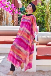 Adasea - Single Piece Pareo Kaftan Triana 6100 Fuchsia