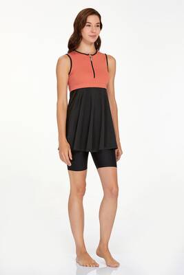 Adasea - Sleeveless Half-Covered Swimsuit Arlet 3927 Cinnamon (1)