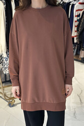 Remsa - Soul Basic Sweat Tunic 30644 Brown