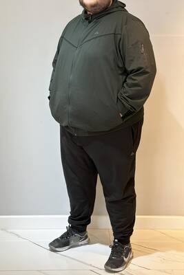 Remsa - Special Production Large Size Extra Large Cotton Men's Tracksuit 24722 Khaki (1) Remsa - Special Production Large Size Extra Large Cotton Men's Tracksuit 24722 Khaki (1)