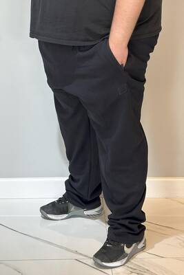 Remsa - Special Production Large Size Extra Large Cotton Textured Men's Sweatpants 24723 Navy Blue (1)